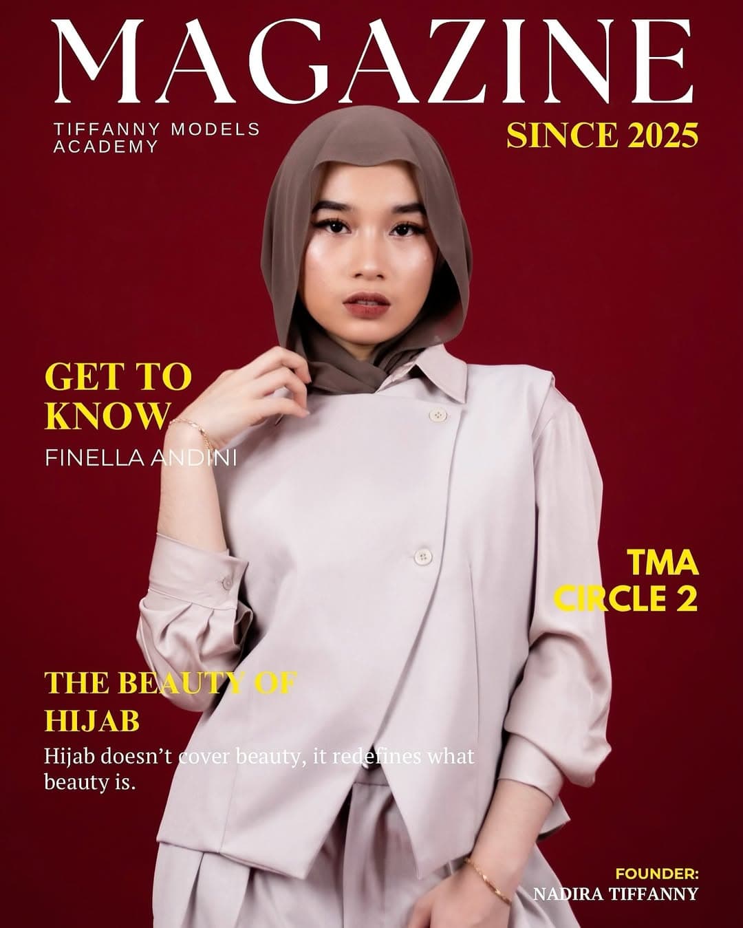 Tiffanny Models Academy featured in fashion magazine editorial cover